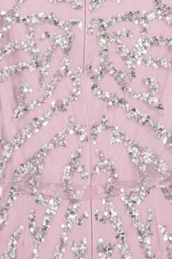 Nicola Lilac Sequin Midi Dress -Frock And Frill US Nicola Lilac Sequin Midi Dress 1