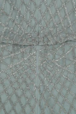 Nina Sage Green Embellished Midi Dress -Frock And Frill US Nina Green Embellished Midi Dress 9