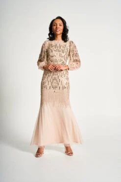 Odette Embellished Maxi Dress -Frock And Frill US Odette Embellished Maxi Dress 3 6cdede1d 5a7e 4b88 931a f0f50687b842