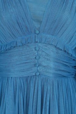 Sophia Blue Tulle Maxi Dress -Frock And Frill US Sophia Blue Tulle Maxi Dress 3