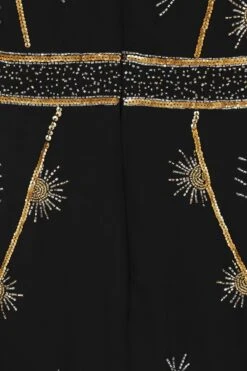 Susanna Black Embellished Mini Dress -Frock And Frill US Susanna Black Embellished Dress 1