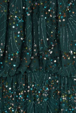 Sylvia Green Sequin Maxi Dress -Frock And Frill US Sylvia Green Sequin Maxi Dress 1