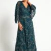 Sylvia Green Sequin Maxi Dress