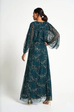 Sylvia Green Sequin Maxi Dress -Frock And Frill US Sylvia Green Sequin Maxi Dress 6