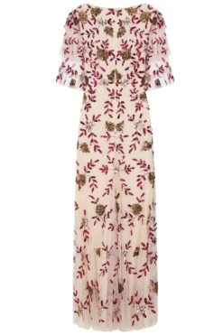 Tori Floral Sequin Maxi Dress -Frock And Frill US Tori Cream Sequin Maxi Dress 4 89c7f33b df62 4e69 a738 acb87bc6ebb8