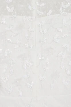 Willow White Embellished Maxi Dress -Frock And Frill US Willow White Embellished Maxi Dress 1